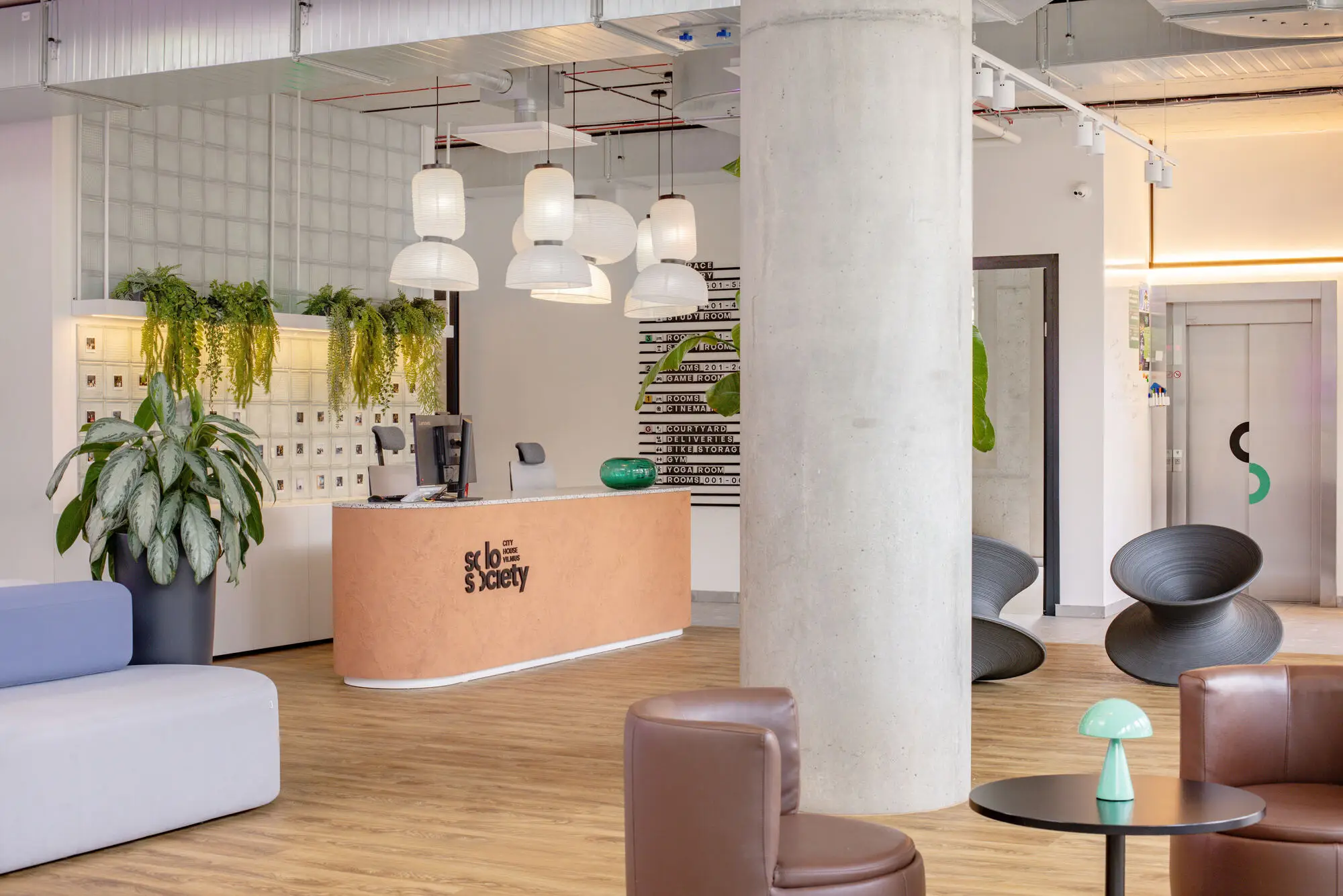 Solo Society reception and lounge